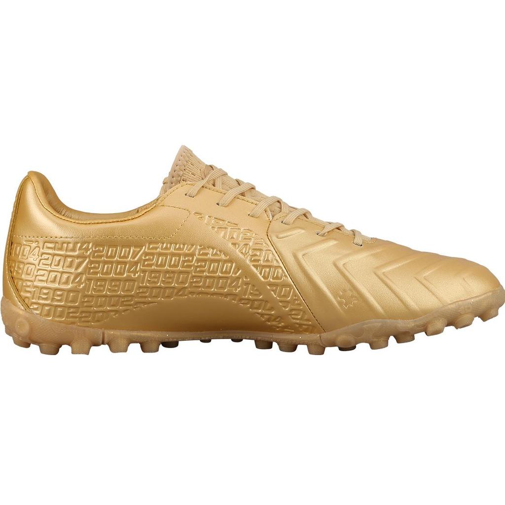 Li Ning Jin Series Studded Artificial Turf Shock Absorbing Non-Slip Football Shoes Men Football Shoes Ancient-Gold YSTT021-4