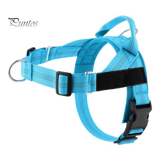 Heavy Duty Nylon Harness for Medium Dogs No Pull Dog Harness, Adjustable Vest with Handle, Breathable Durable Metal D-ring Pet Padded Large Dogs, Safe