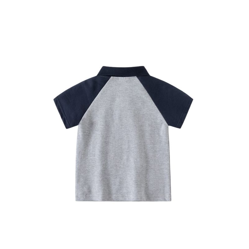 Summer Children's Clothing Boys' Collared Short-Sleeve T-Shirt Boys' Raglan Sleeve Polo Shirt Children's Half-Sleeve Bear Top Thin Style