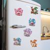 6Pcs Diamond Painting Refrigerator Magnet Bouquet Diamond Art Fridge Magnet Diamond Painting Fridge Magnet for Adults Beginners