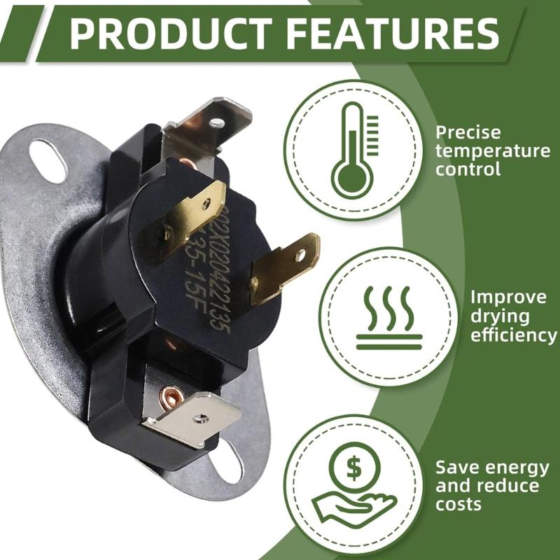 134048800 Dryer Thermostat Suitable for Multiple Models Easy Installation Replacement Part for Efficient Operation