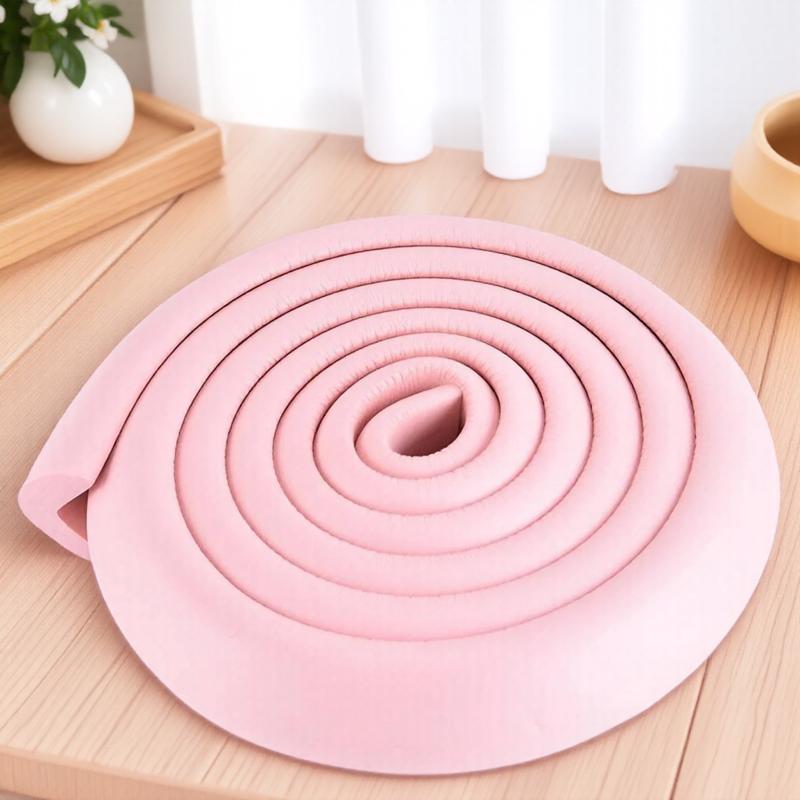 

207см Защита углов для безопасности детей L-образная утолщенная защита кромки для детской мебели защита от детей подушка для кромки стола розовый