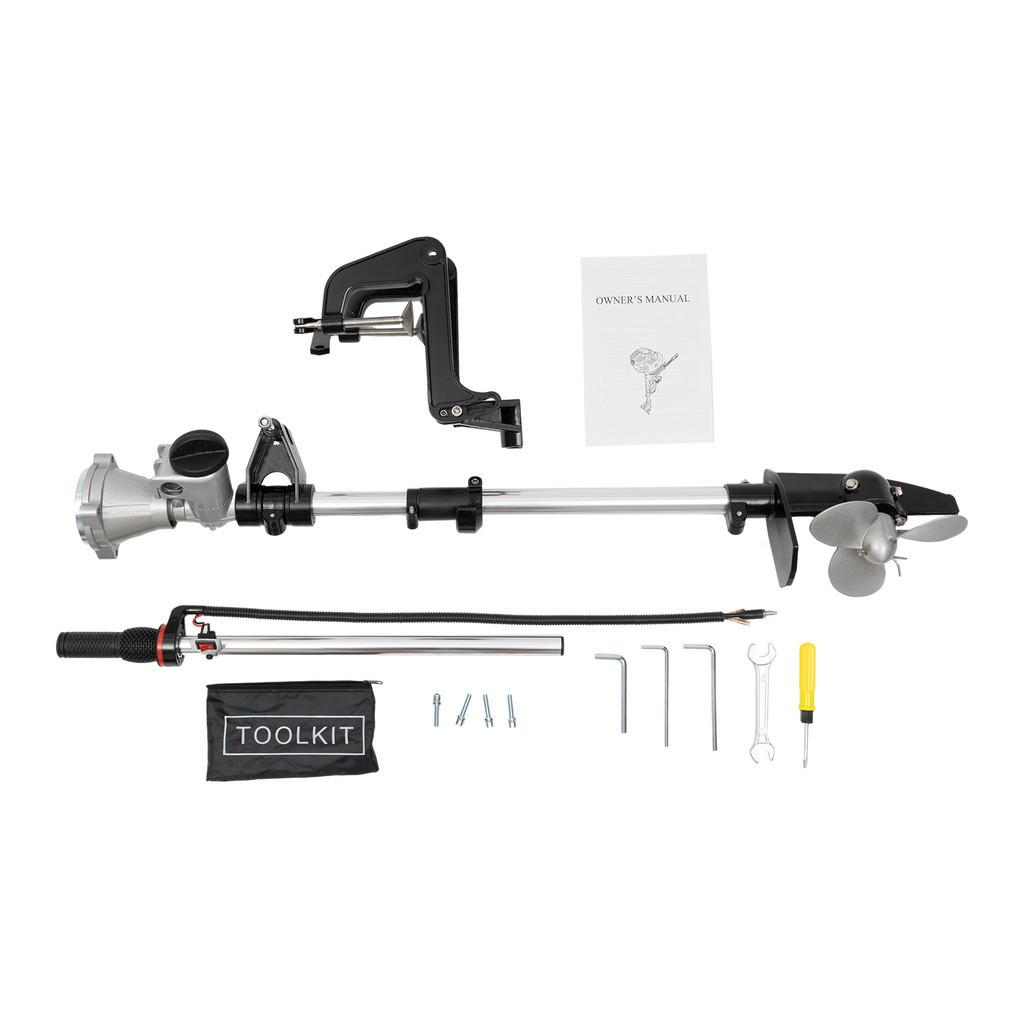 1.6KW 4 Stroke Outboard Motor High Power Inflatable Boat Engine External Hanging Marine Electric Thrusters Propeller