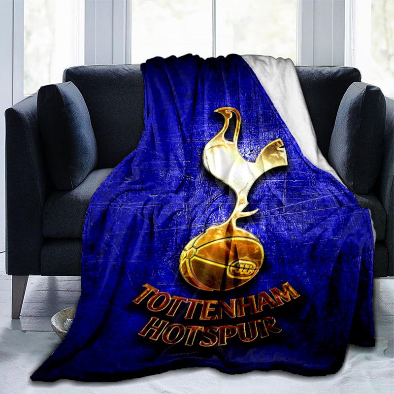 Tottenham Crest Design Printed Throws Blanket Soft Flannel Blankets for Couch Bed Gifts for Men Women Picnic blanket Christmas gifts