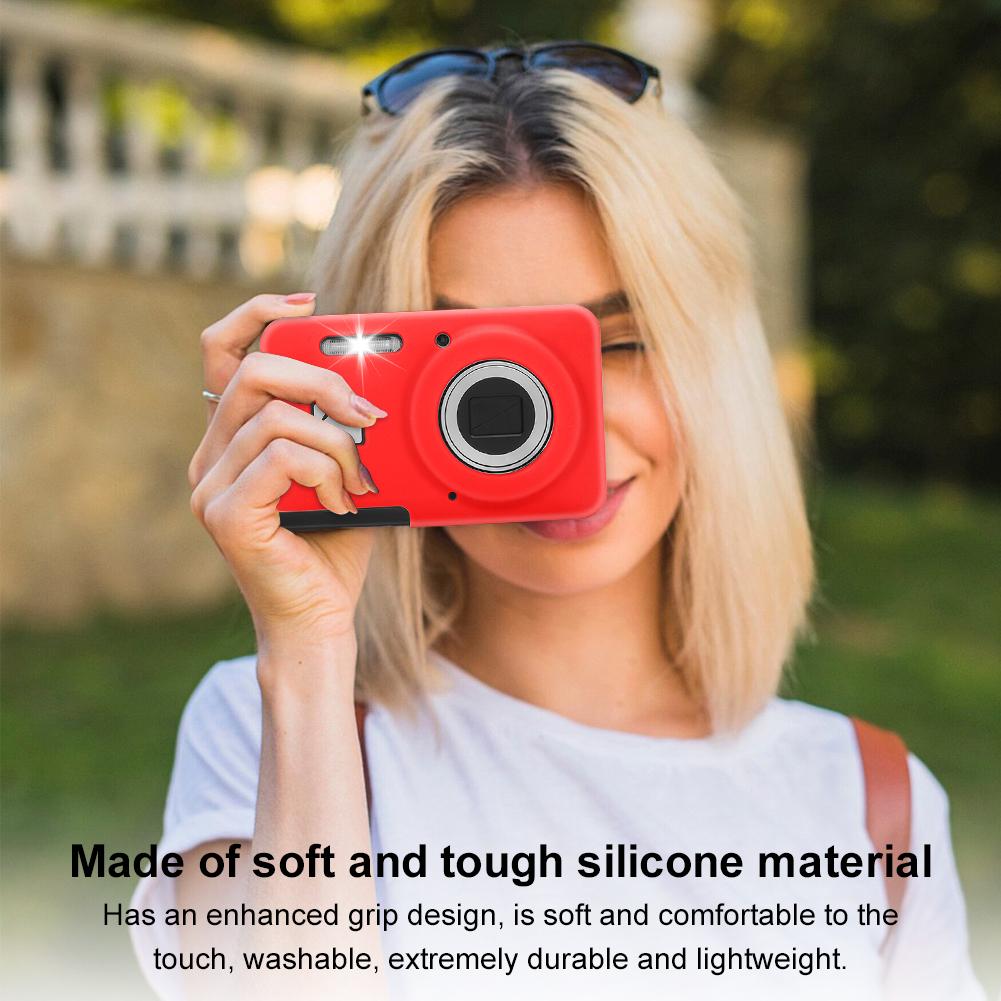 Silicone Protective Case For KODAK PIXPRO FZ55 Digital Camera Soft Sleeve with Lanyard Outdoor Travel Camera Protect Case