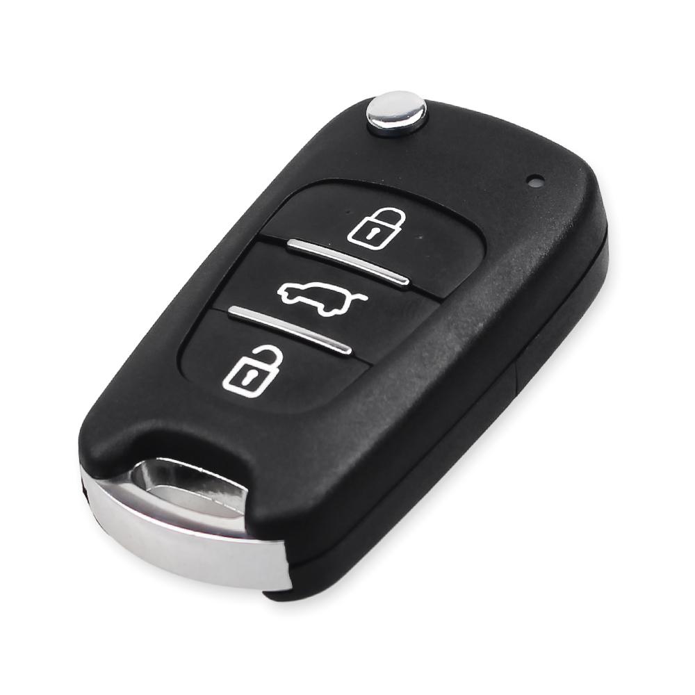 KEYYOU 3 Button Filp Modified Remote Control Car Key Shell Case Fob For Hyundai I30 IX35 Avante For Kia K2 K5 Sorento Sportage