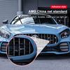 Car Chrome Front Hood Grille AMG Emblem Badge Auto Trinket Styling For Mercedes Benz GLA C E S G Class CLA GLK W211 W212 W213