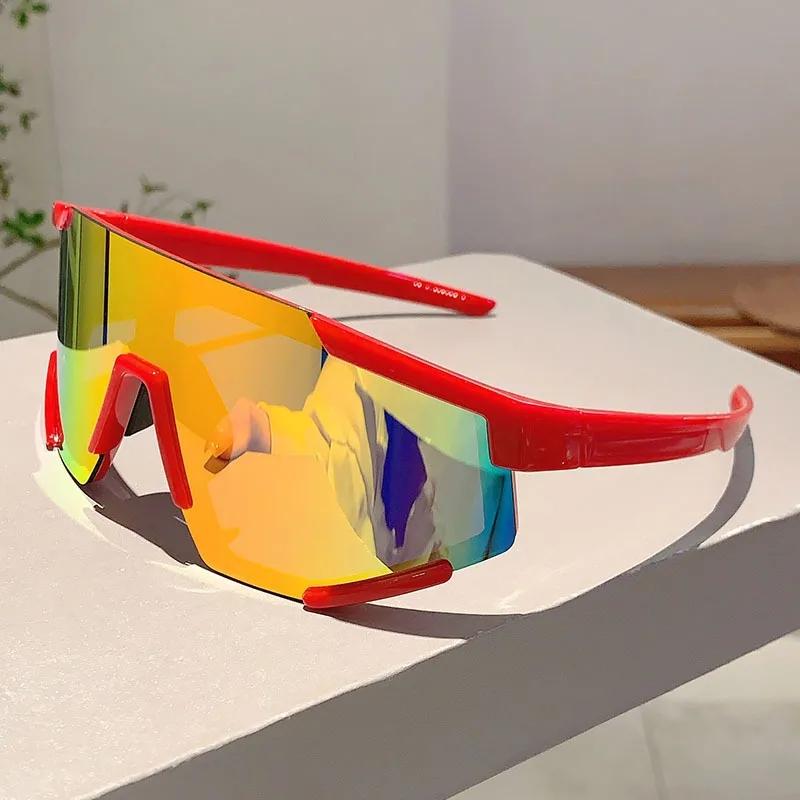 Oversized Sport Goggle Sunglasses for Women Men Luxury Designer Vintage Punk Ski Cycling Windproof Sun Glasses