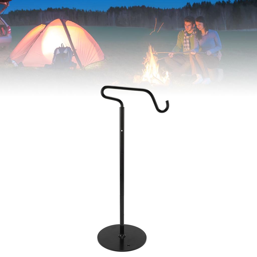 Stâlp Suport Lumină Camping cu Cârlig Înălțime Reglabilă Pliabil Aliaj Aluminiu Suport Stâlp Lanternă Camping pentru Picnic în Aer Liber Pescuit