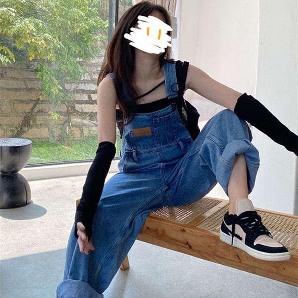 Denim Overalls High Waisted Wide Leg Overalls Vintage Baggy Jean
