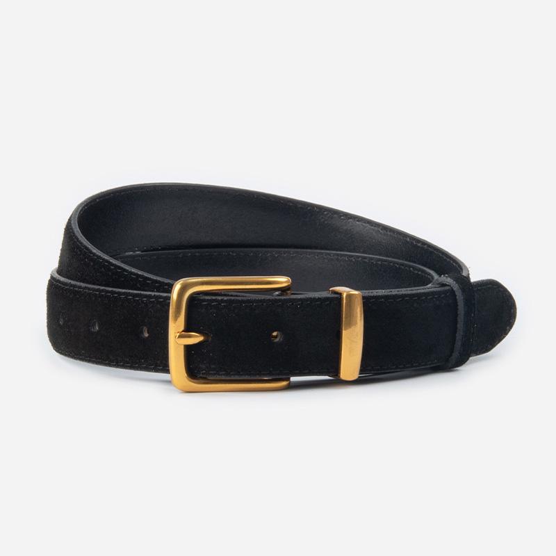 24 Women'S Four Seasons Available New Sandalwood Suede Leather Belt, Cowhide Casual Pants, Denim Skirt Decoration, High-End Feel Belt