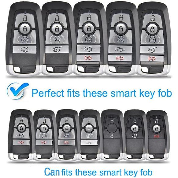 Heavy Key Fob Cover Case Protector For Ford, Keychain, Accessories For Ford Explorer Fusion Escape Edge Expedition F150 F250 F350 F450 F550 Maverick