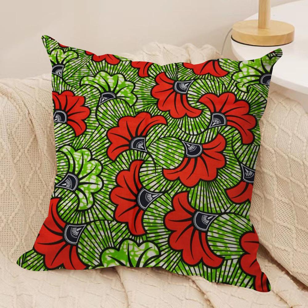 

African Style Print Cushion Cover Soft Plush Fabric Double-Sided Printed Sofa Cushion Cover for All Seasons Home Decor Gift 30cmx30cm