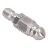 Pressure Washer Nozzle 5000PSI Stainless Steel 1 4in NPT Quick Connector for Cleaning Pointed Head 1 Front Hole 6 Rear