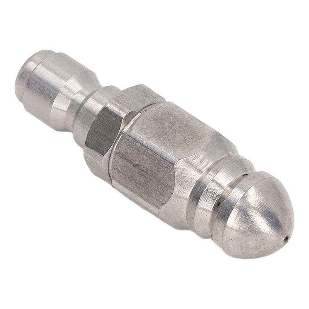 Pressure Washer Nozzle 5000PSI Stainless Steel 1 4in NPT Quick Connector for Cleaning Pointed Head 1 Front Hole 6 Rear