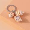 Cute Summer Beach Conch Keychain Marine Life Keyring Pendants for Key Holder Women Girls Handbag Accessories DIY Jewelry Gifts