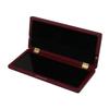 215x90x20mm Red Ergonomic Solid Wood Clarinet Reed Box for 10 Reeds with Velvet and Practical Closure