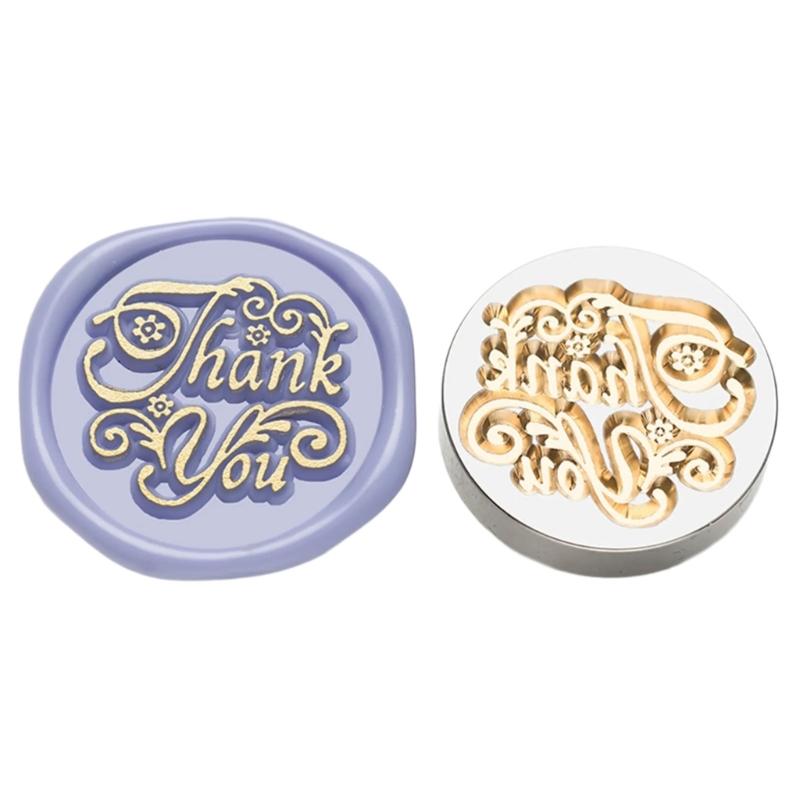 5Pcs Butterfly Rose Embossed Seal Stamp Replaceable Seal Stamp Head for Letter Envelope Christmas Card Party Invitations