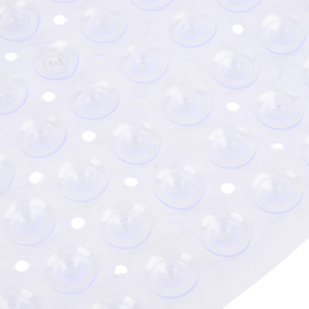 Non Slip Shower Mat Clear PVC Easy Cleaning Stall Floor Mats for Bathroom Home Use 78x38cm Transparent