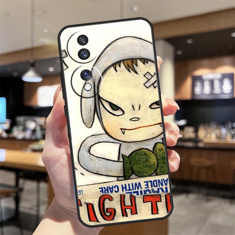 Étui Yoshitomo Nara Pour Honor Magic 5 6 7 8 Pro Honor 200 400 50 70 90 Lite X8b X8c X9b X9c X9d Win RT Housse