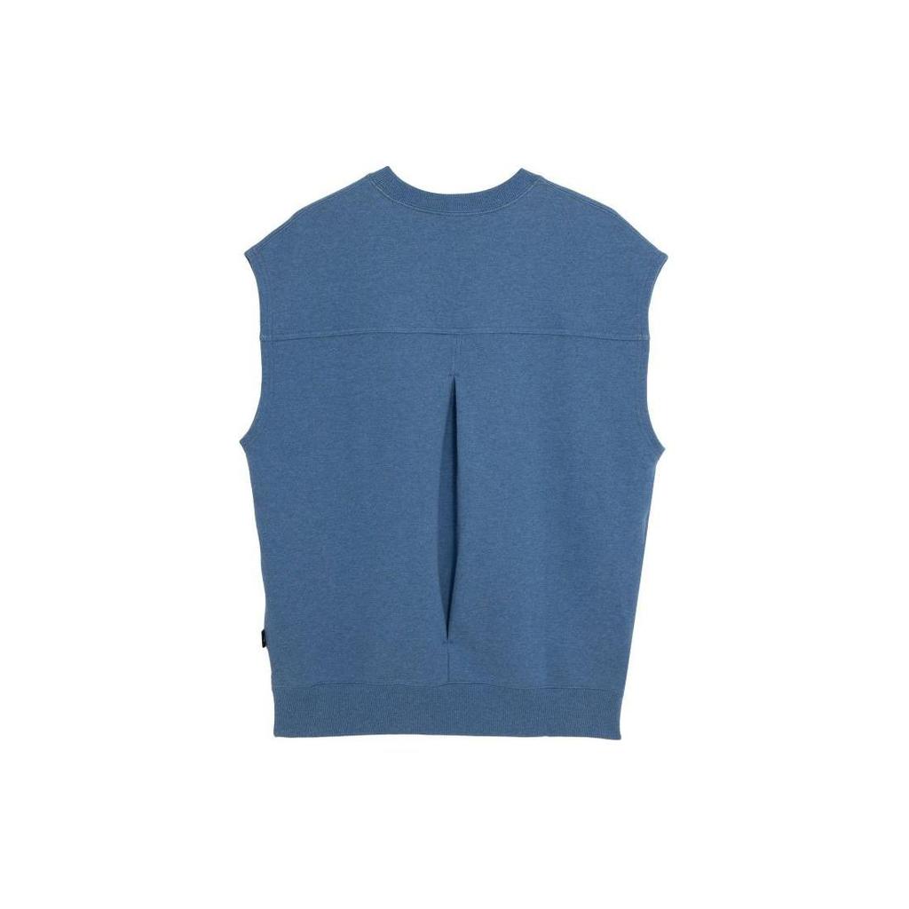 Puma Navy Series Solid Color Casual Pullover Knitted Sports Slim Fit Breathable Round Neck Sleeveless Vest Unisex Vests Deep-Space-Blue 623127-56