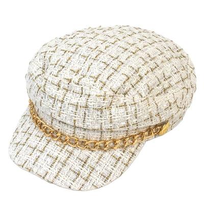 Universal Chemistry Shiny Check Chain Ivory Marine Cap Marine Cap