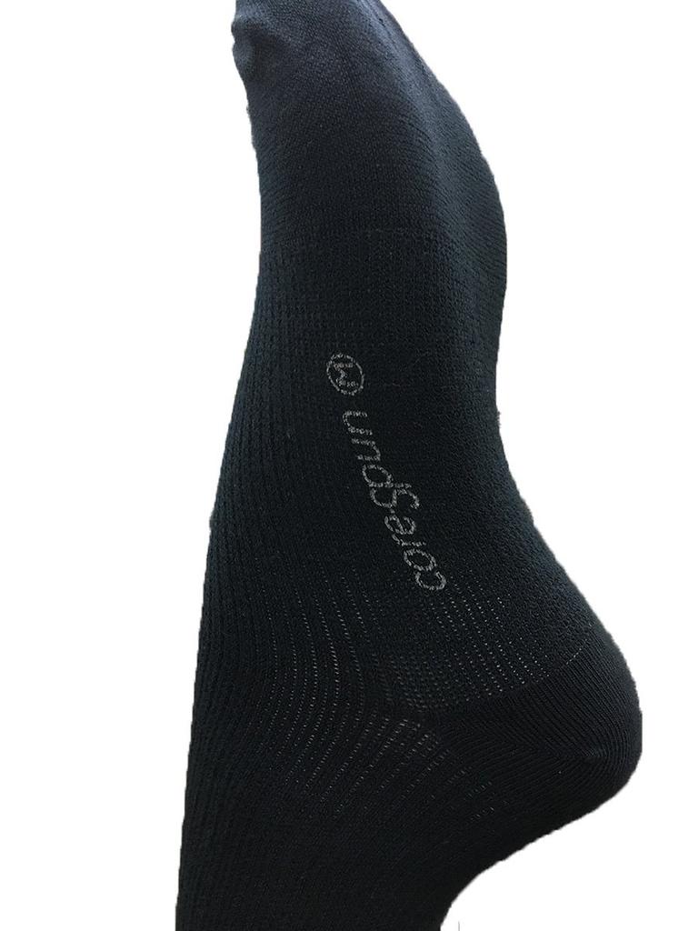 Therafirm Compression Corespun Light Support Socks To the General Stockings, 10-15mmHg, (Unisex) (Size M, Black) [Available Public] [Knee-High Socks]