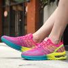 2025 spring flying woven women's shoes sports shoes learn shoes air cushion shoes women's shoes running single shoes