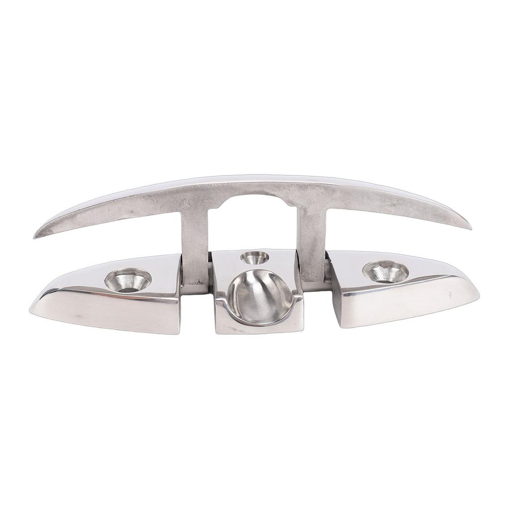2 Sets Boat Folding Cleat 316 Stainless Steel Flip Up Dock Cleats with Back Plates and Screws for Kayak Yacht Pontoon