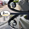 Blind Spot Mirrors for Cars, 2 Pack Round Frameless Blind Spot Adhesive Rotate Adjustable HD Glass Convex Side Mirror for Car SUV Van Truck Universal