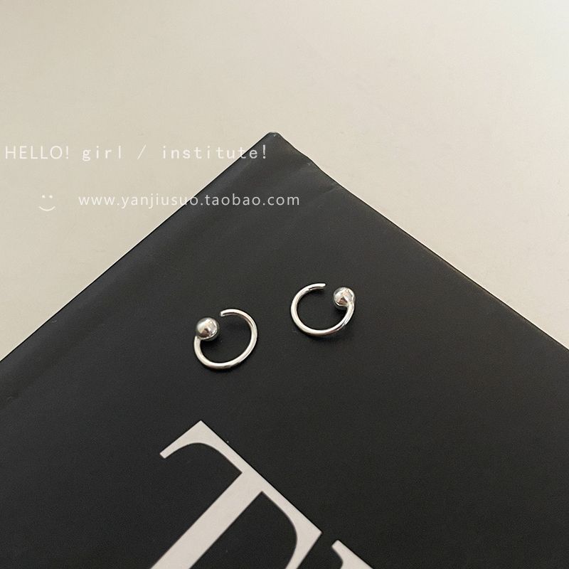 

Серебряный простой браслет серьги для женщин сон не нужно снимать уход за проколотыми ушами изысканные мини маленькие серьги серьги-пусеты для козелка 4mm ear ring (pair)