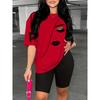 Women's Crew Neck Short-sleeve T-shirt, Sports and Casual Top