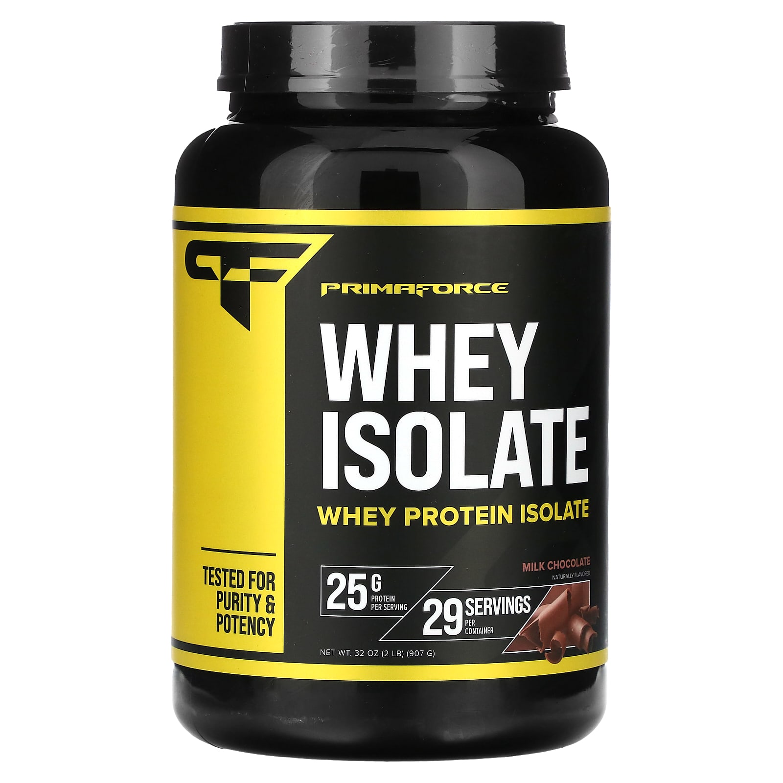 

Primaforce, whey protein isolate, milk chocolate, 2lb (32oz)