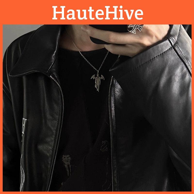 Vampire Monster Pendant Chain With Wing Details For Costuming Cosplay And