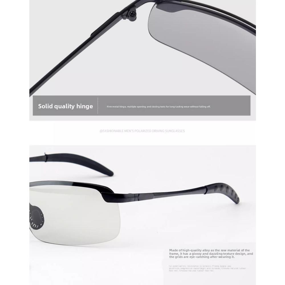 2024 New Polarized Color-changing Sunglasses 3043 Driving Fishing Cycling Sunglasses Men's Driving Glasses Day and Night