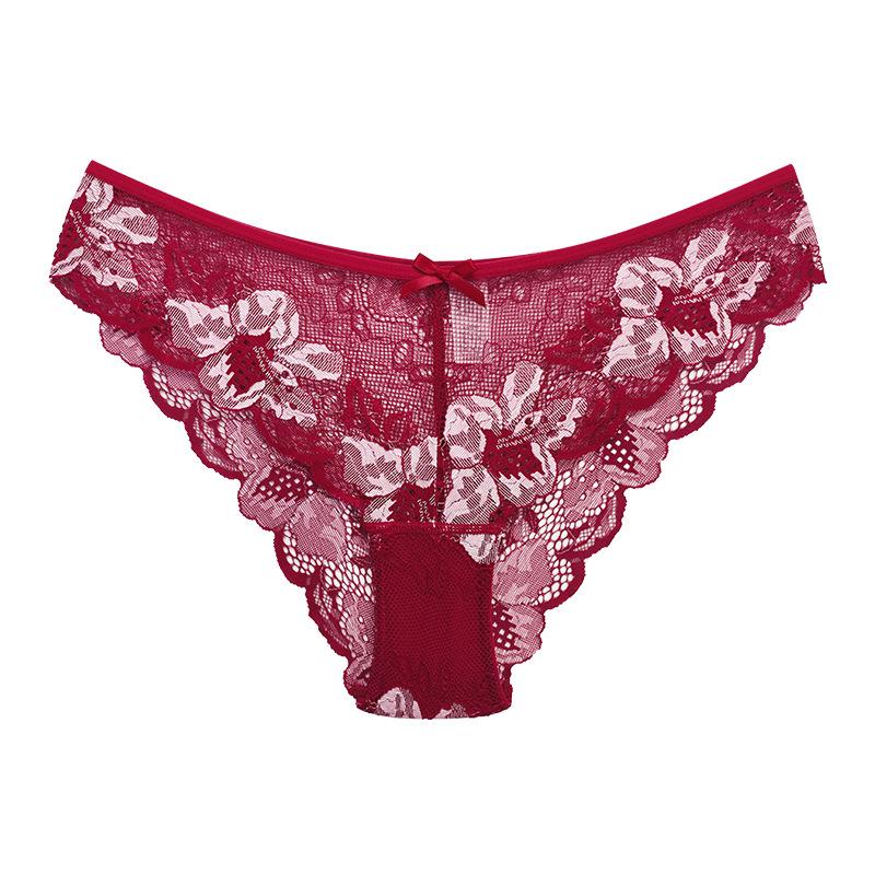 1pcs Women Panties Girls Sexy Lace Underpant Plus Size Pretty Underwear Female Seamless Low Waist Breathable Briefs Female Panty