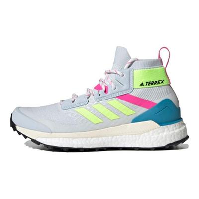 Terrex Free Hiker Primeblue Halo Blau Gelb Screaming Pink Damen Sneakers Hi-Res-Gelb FY7336