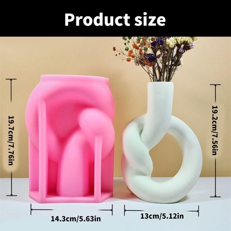 High Quality Silicone Flower Vase Mold for Creating Unique Nordic Style Art Vases and Individualized Home Decorations