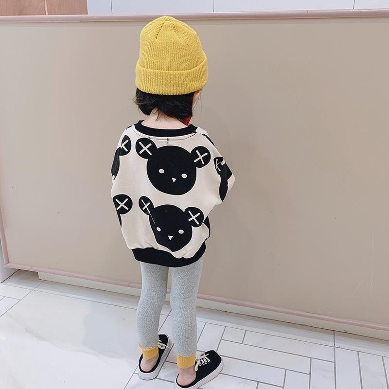 Korean Kids Thin Sweatshirt Spring Autumn Fashionable Top For Boys And Girls Casual Trendy Baby Clothes