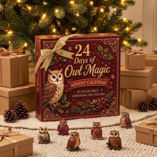 Advent Calendar for Kids Christmas Village Calendar, 24-Day Countdown Set with Collectible House Gift Boys Girls Ornament, 2D Acrylic Tabletop Decor,