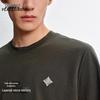 PEACEBIRD Textured Solid Short Sleeve T-Shirt