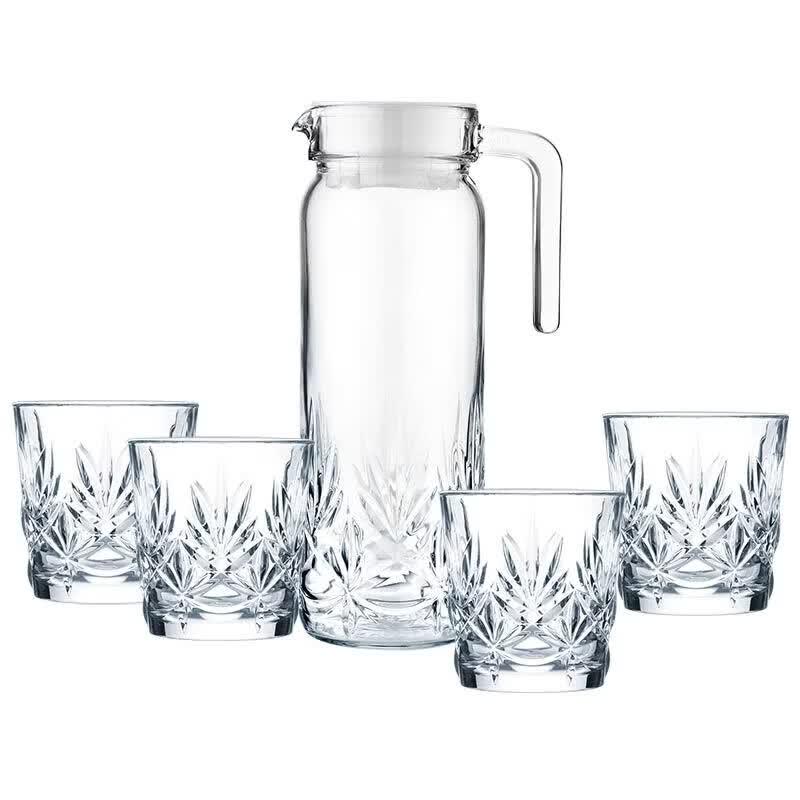 Luminarc Annecy 5-Piece Heat-Resistant Glass Water Set
