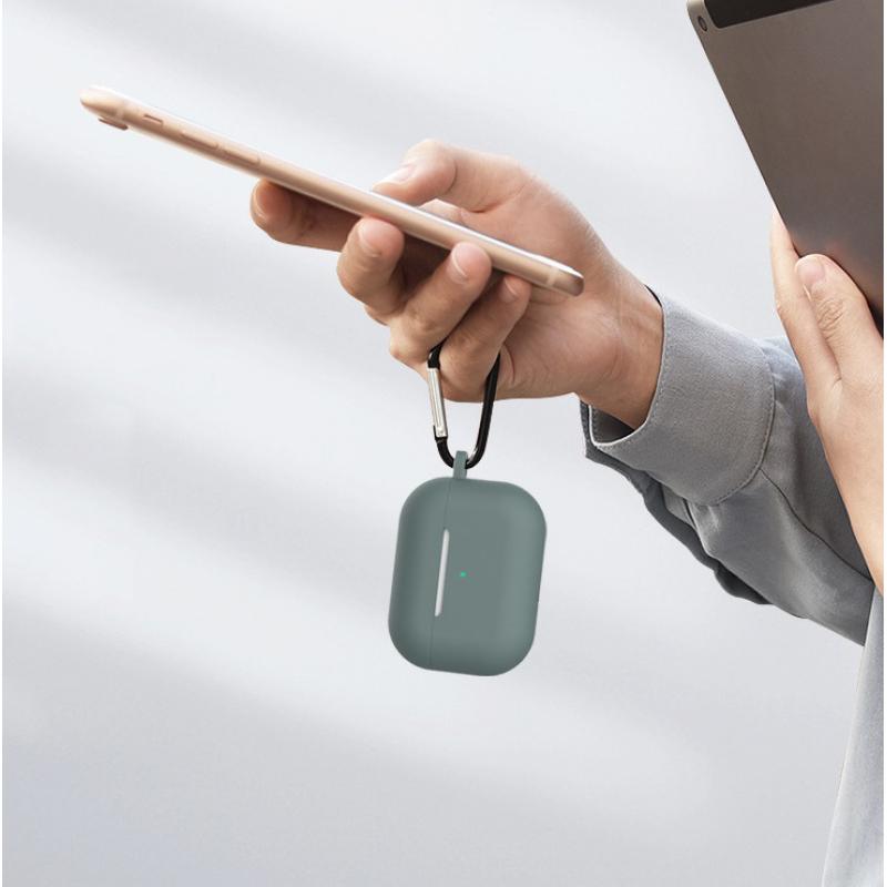 Capa protetora de silicone para airpods pro capa protetora de fone de ouvido de 3 gerações com chaveiro