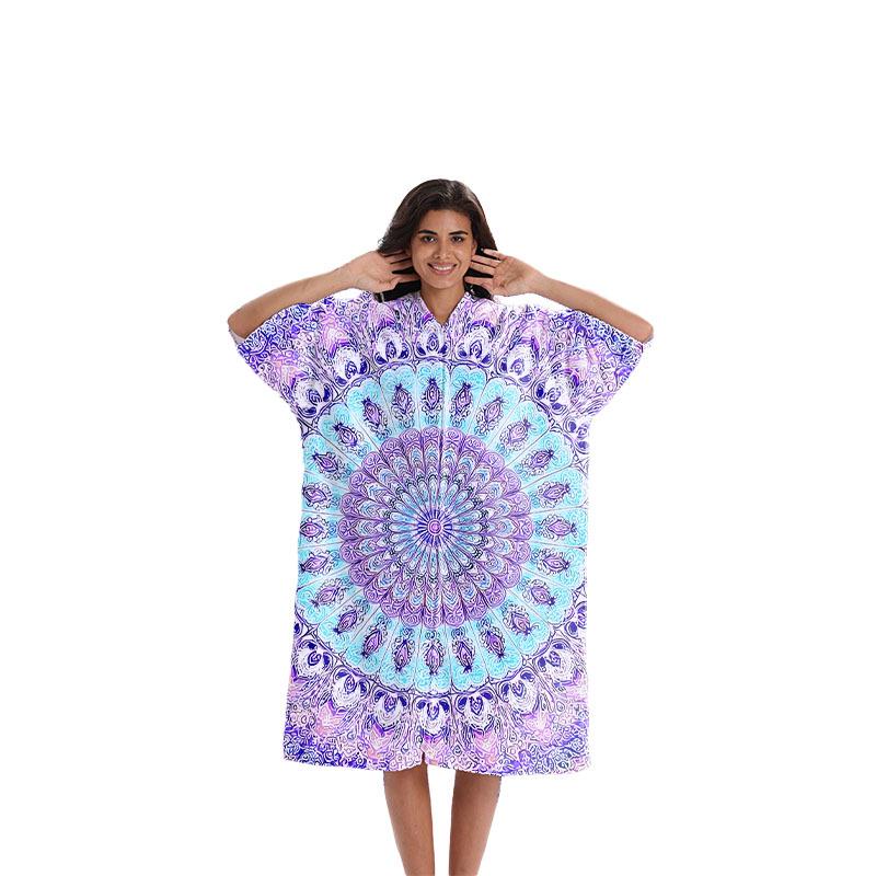 Poncho Accappatoio Unisex Asciugatura Rapida per Surf & Nuoto - Morbido Asciugamano da Spiaggia per Cambiarsi in Viaggio per Adulti