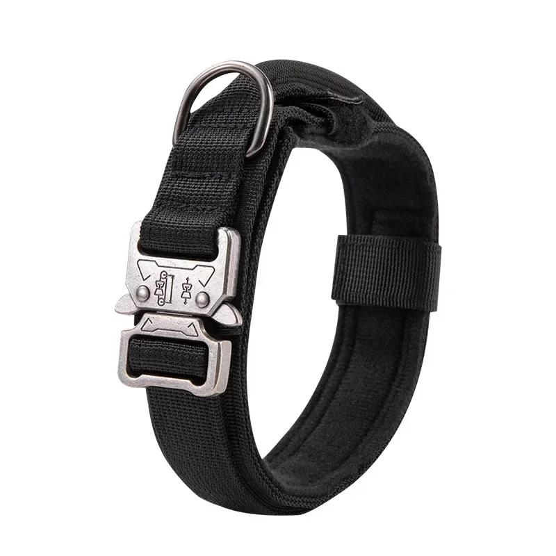 Outdoor Sports Style Tactical Dog Collar Usable Collar For Medium To Large Dogs With Traction Capability for Dog Training