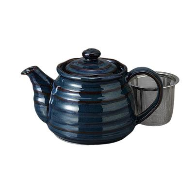 Ale-net Namako Teapot, 2.5cm, 11x11.3cm, 500cc, with Tea Strainer, Mino Ware, Made In Japan, Stylish