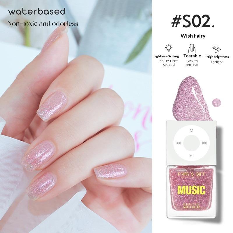 Water-based Nail Polish, No Baking Required, Long-lasting, Quick-drying, Peelable, Odorless, Brightens Hands and Feet.