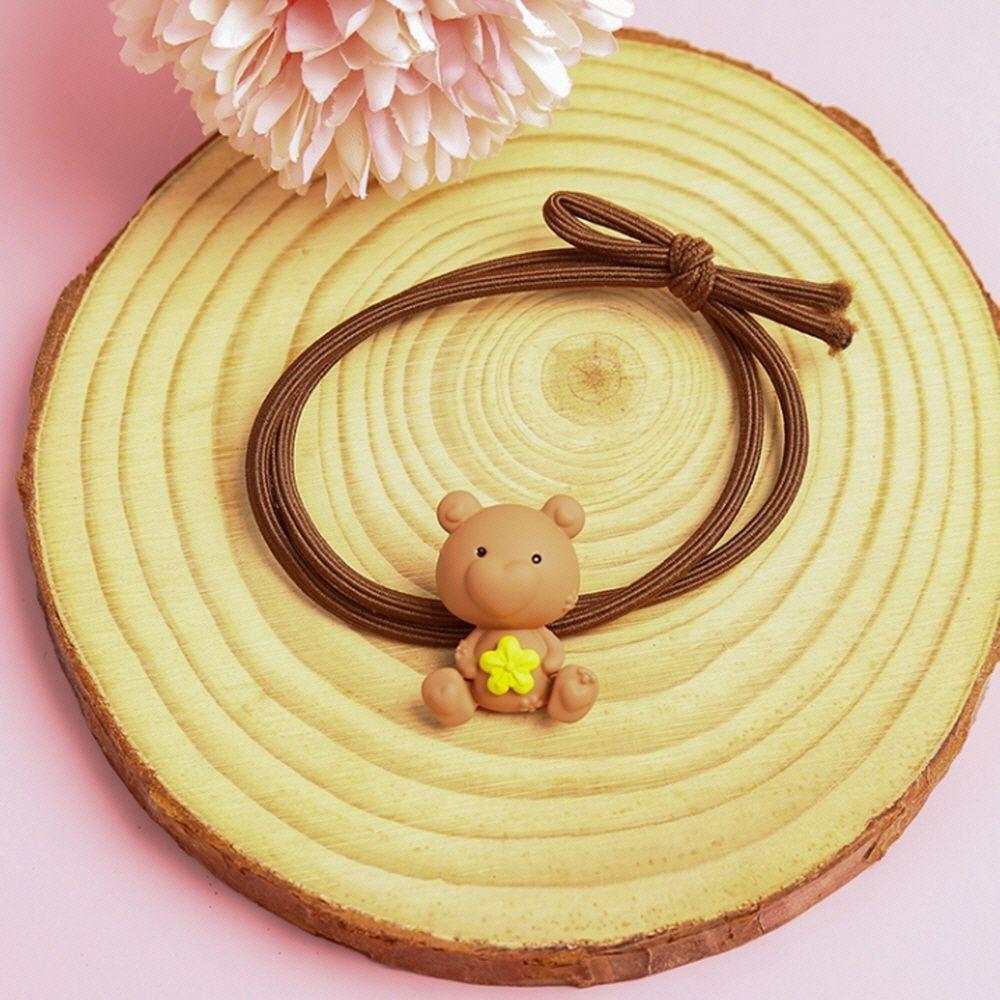 

Браслет-ободок для волос для девочек, двухрядный, повседневный аксессуар для волос, милый ободок с мишкой