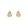Kirin Gourd Full of Diamond Earrings for Women with High-end Niche Temperament Earrings