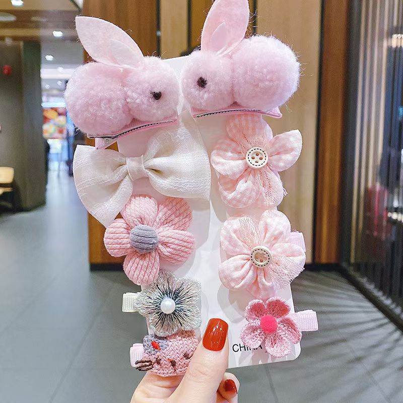 Korean Style Cartoon Hair Clips for Girls - Cute Princess Hair Accessories for Baby & Kids, Anti-Slip Baby Hairpins